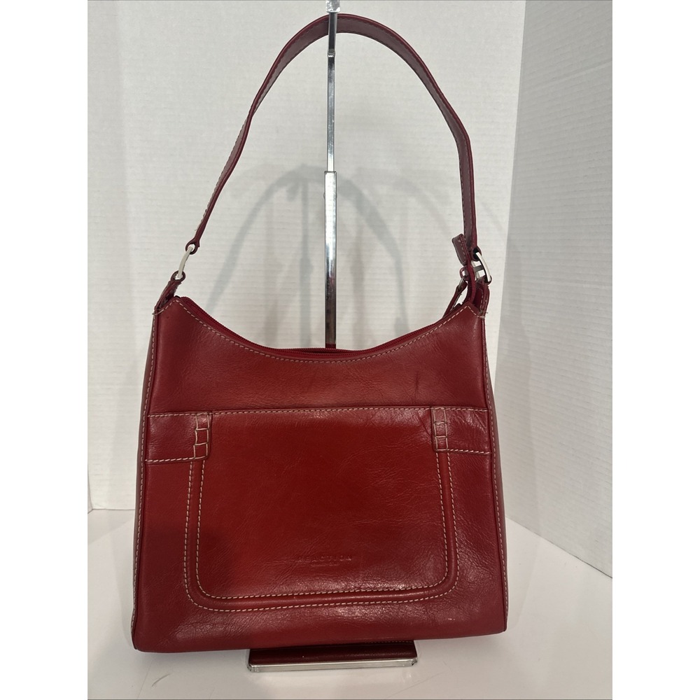 Kenneth Cole Reaction Red Leather Shoulder Bag